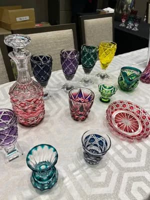 Japanese Glassware (Satsuma Kiriko)