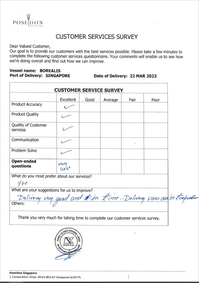 Deck equipment inspection with condition notes
