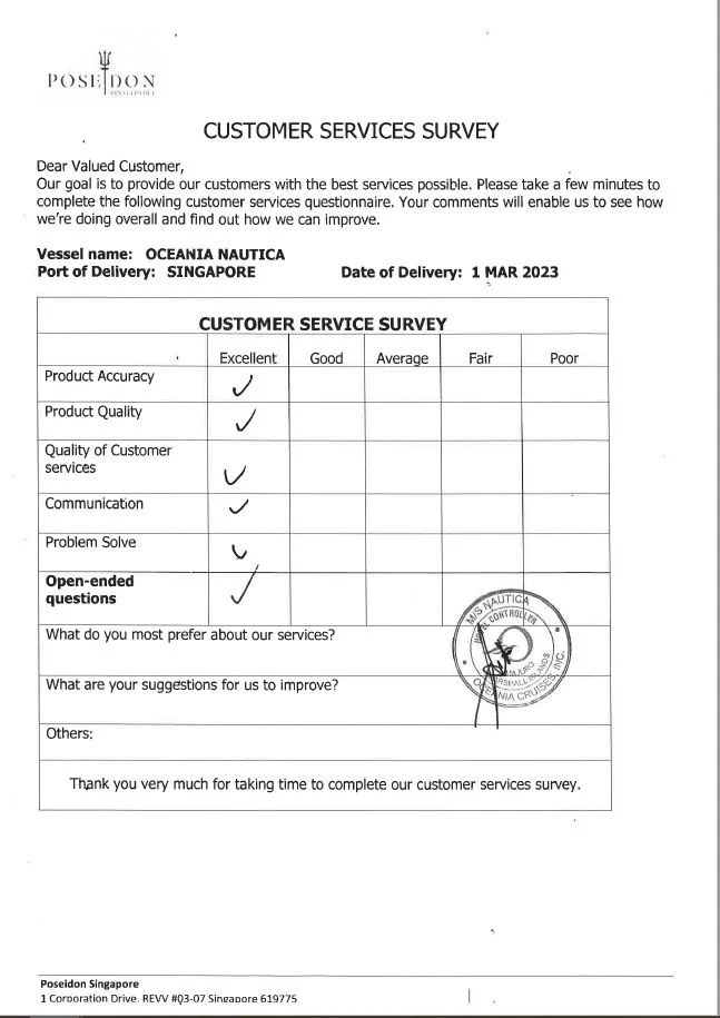 Engine room checklist and maintenance observations