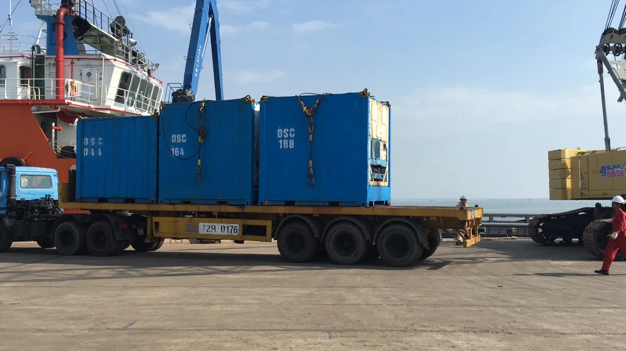Marine vessel at sea — Poseidon Supply services